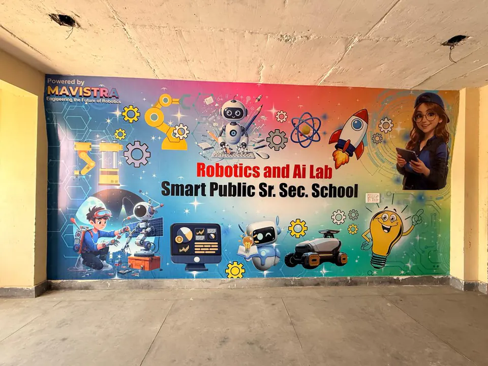 Students in the Smart Public School Robotics and AI Lab
